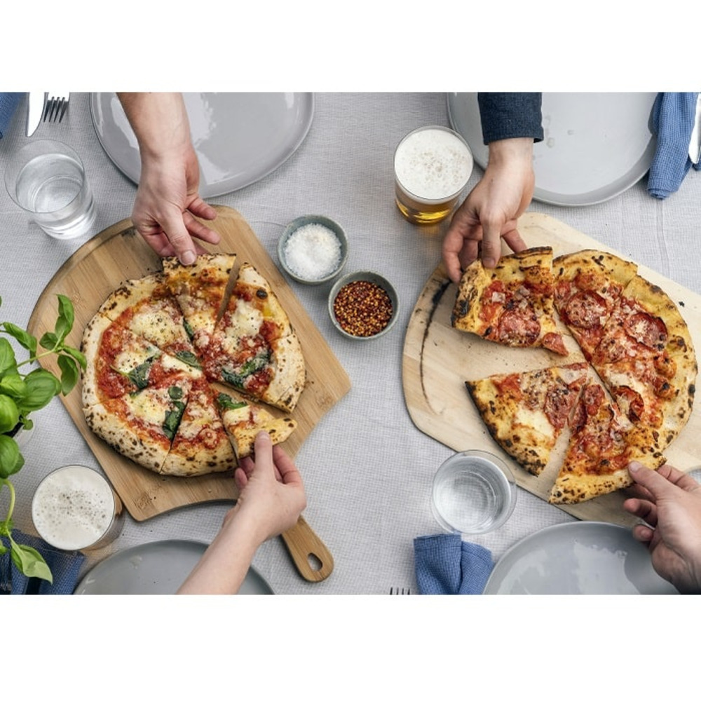 Pelle à pizza et planche de service en bambou ooni - taille 16