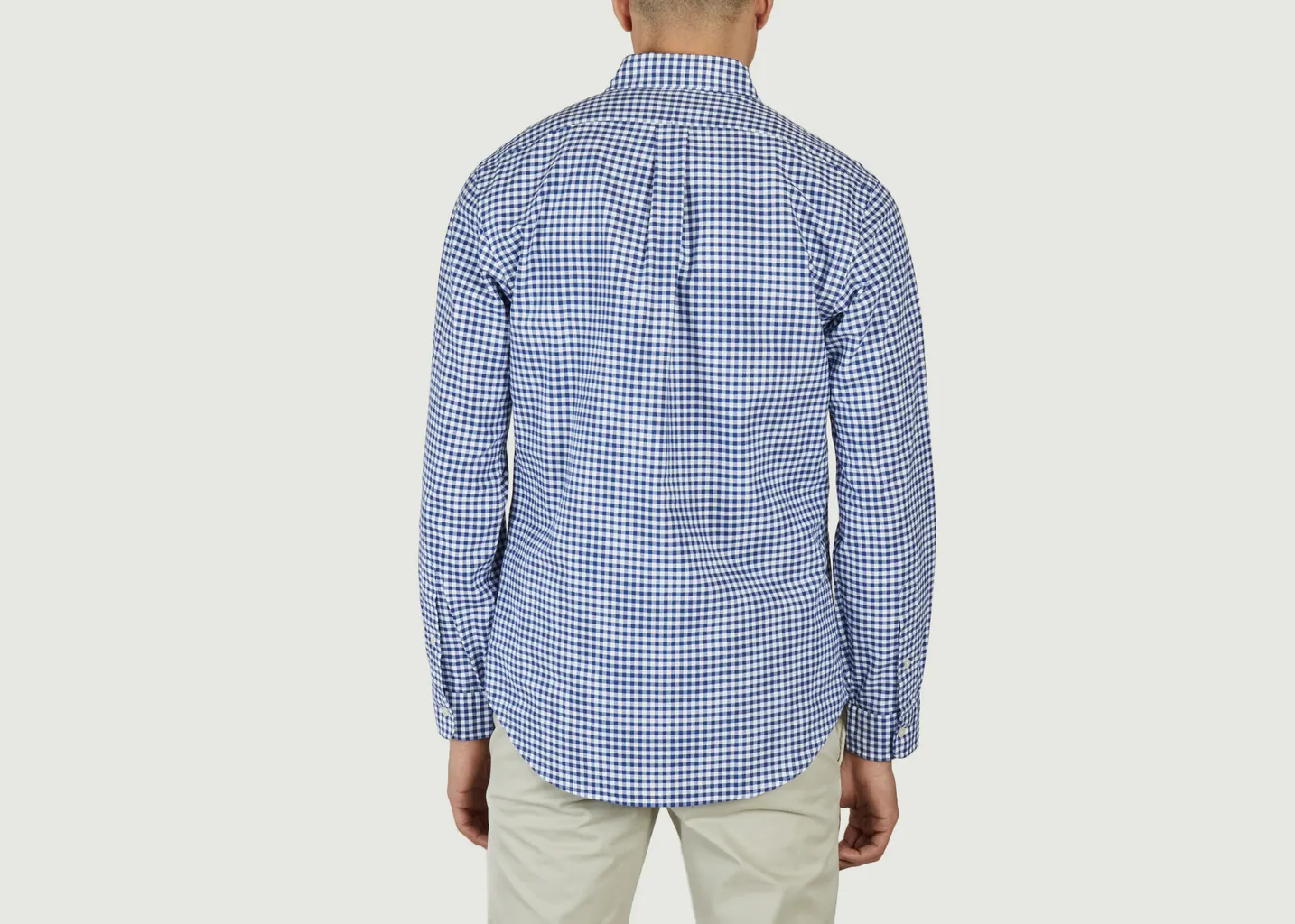 Chemise droite en coton Oxford à petits carreaux Polo Ralph Lauren