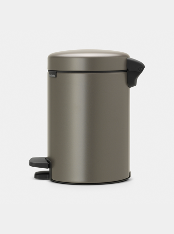 NewIcon Pedaalemmer, 3 liter, kunststof binnenemmer - Platinum