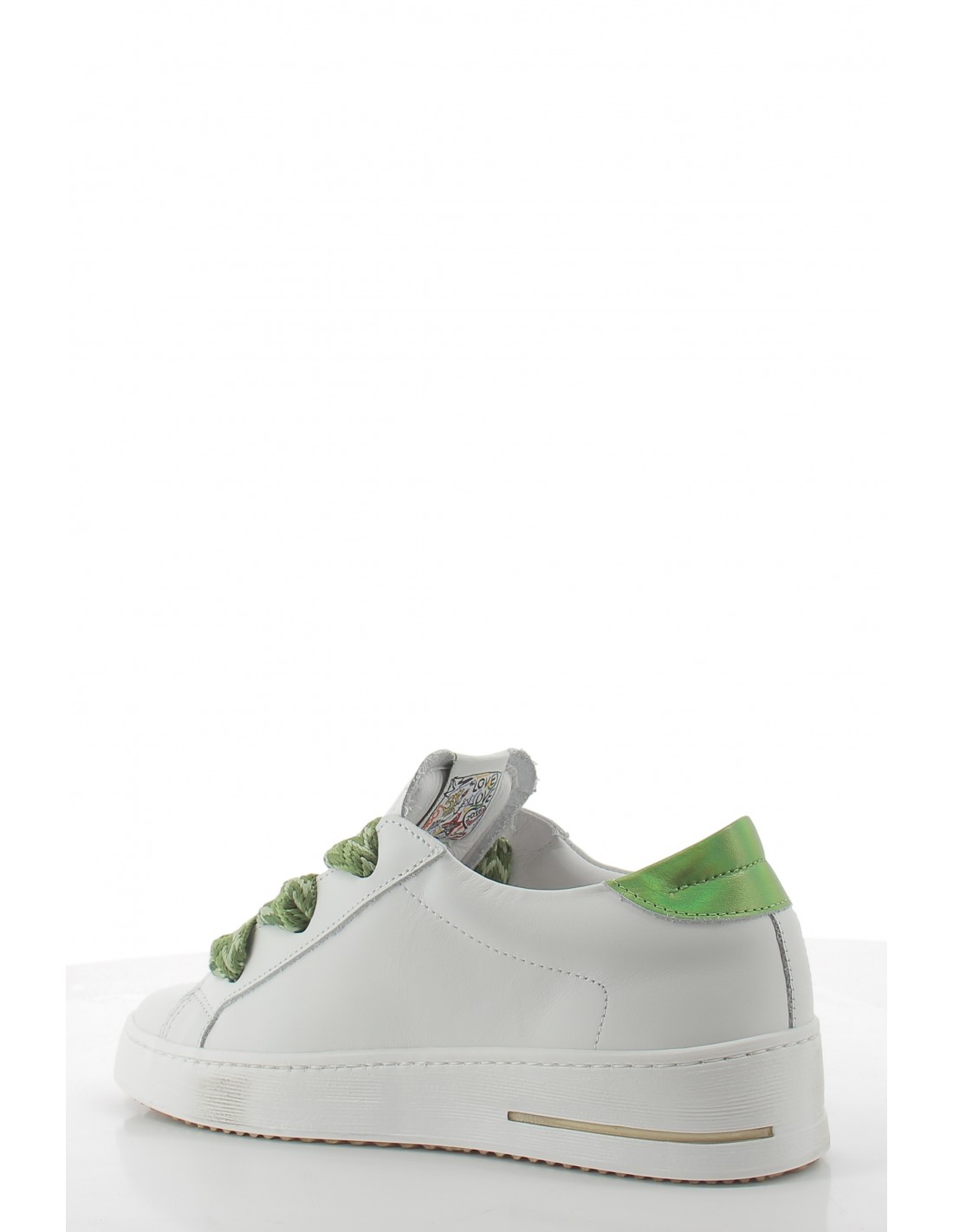 semerdjian Baskets de Ville Femme Rosy Blanc/Vert