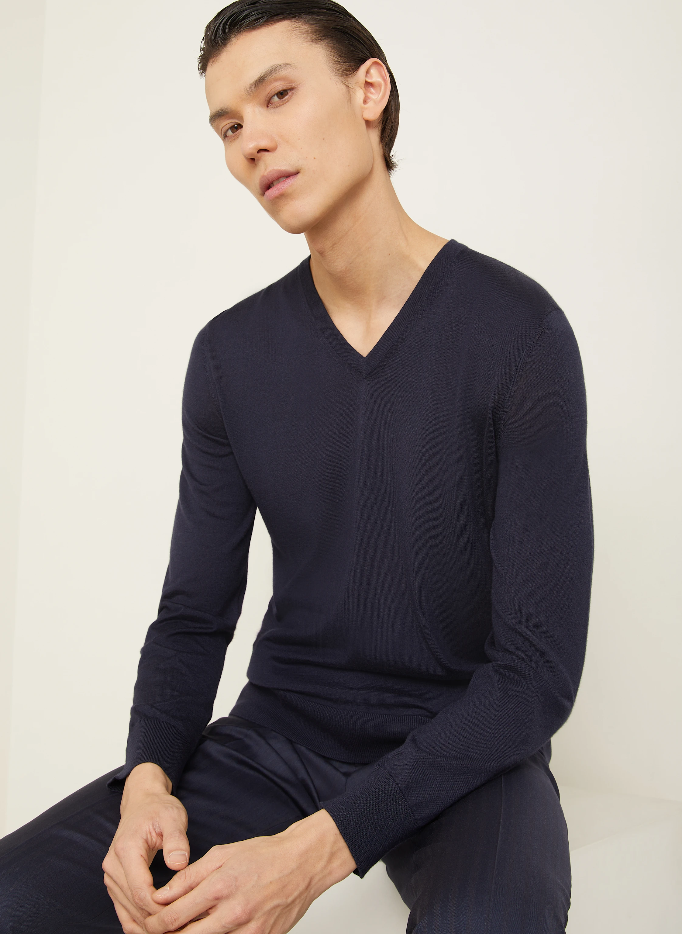 ZEGNA Cashmere-Pullover CASHSETA mit Seide