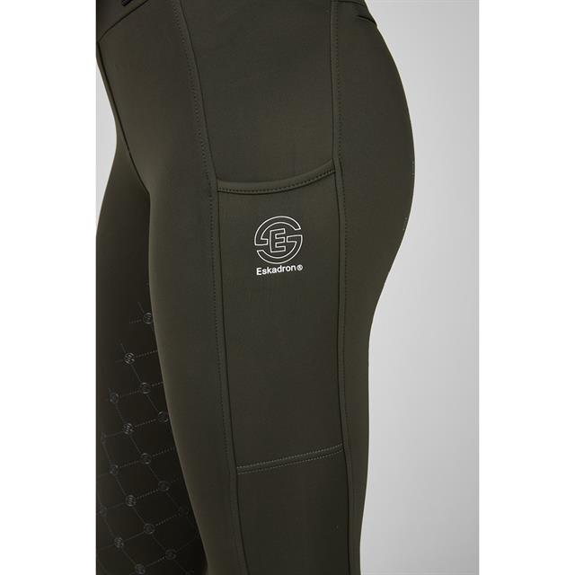 Paardrijlegging Eskadron Dynamic Flex Full Grip Donkergroen