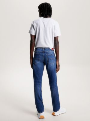 Calça jeans reta desbotada Ryan