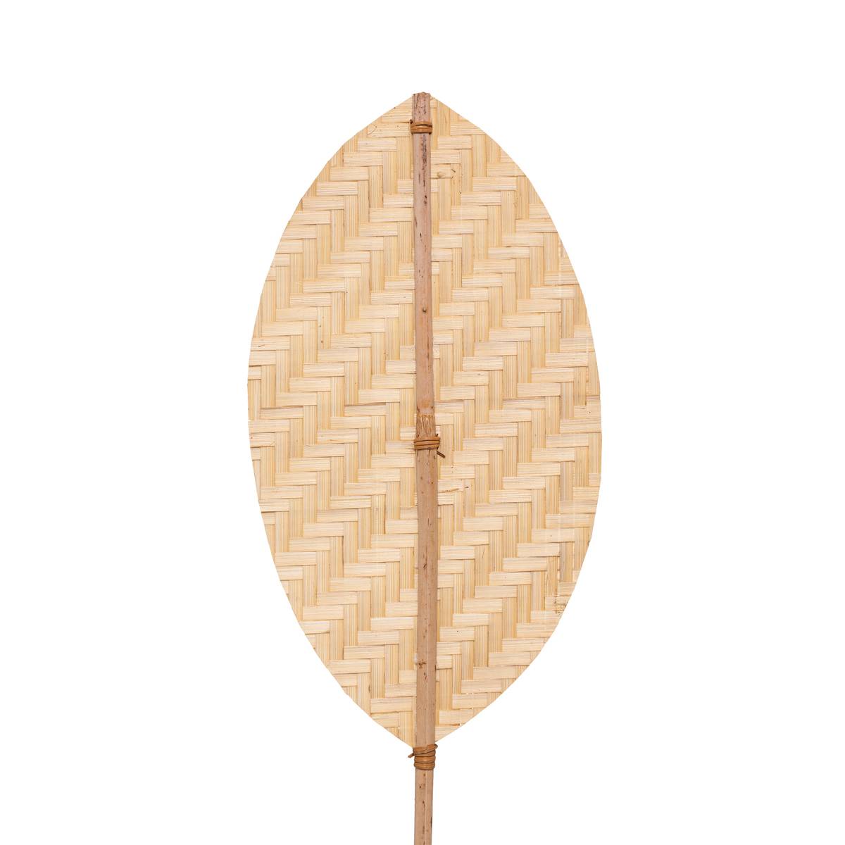 Tige décorative en bambou et rotin h 78 cm