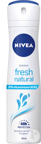 Nivea Fresh Natural Déodorant Spray 0% Aluminium 48h Protection Sensation De Fraîcheur 150ml