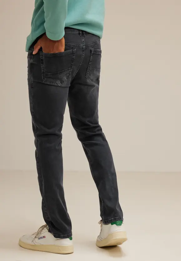Slim Fit Jeans - black random wash