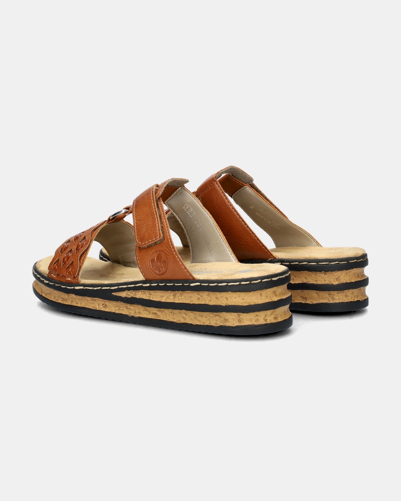Rieker Slippers  - cognac