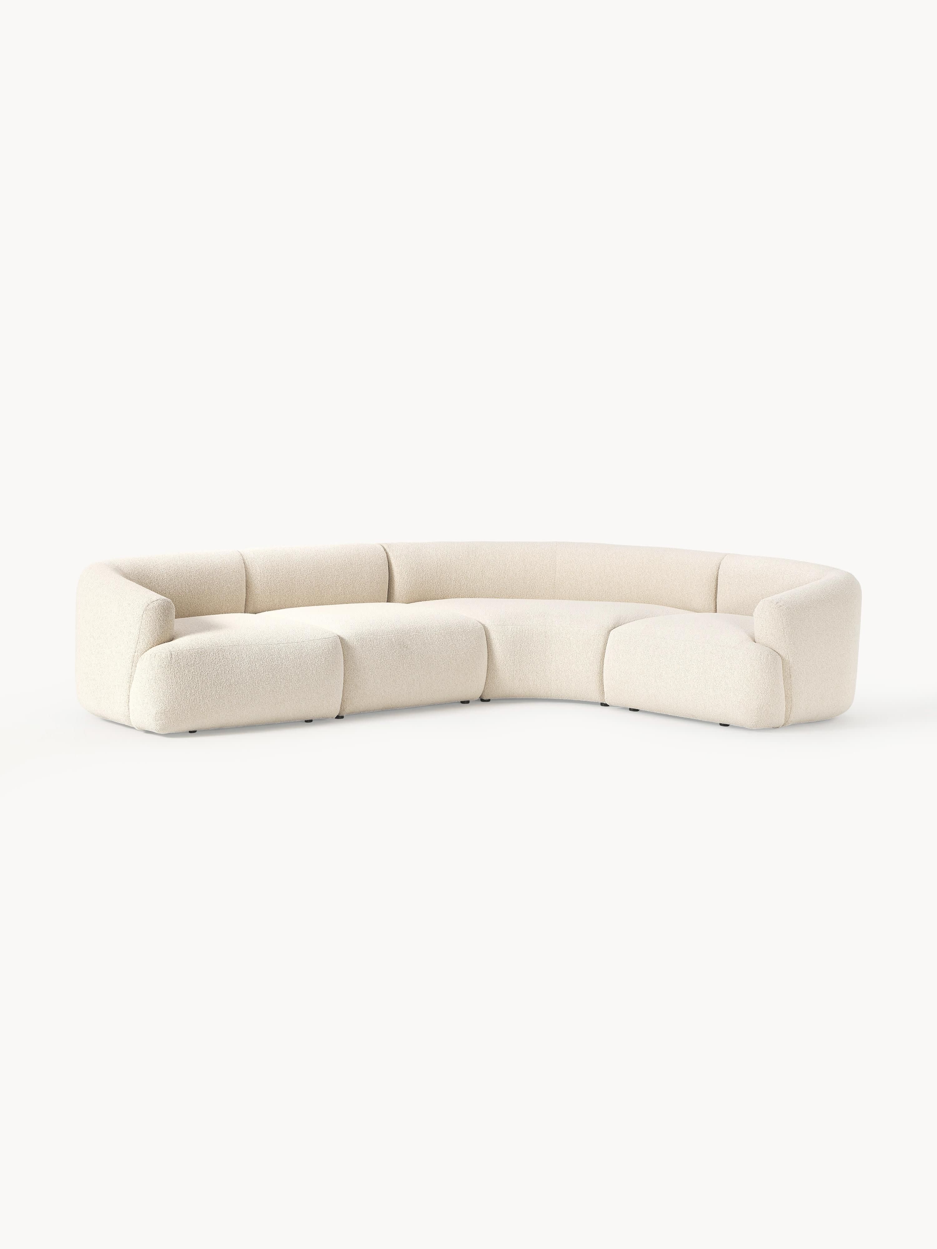 Modulaire bouclé hoekbank Sofia (4 zits)