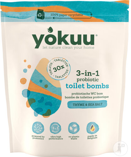 Yokuu Bombe De Toilette Thym Et Sel De Mer 30 Pièces
