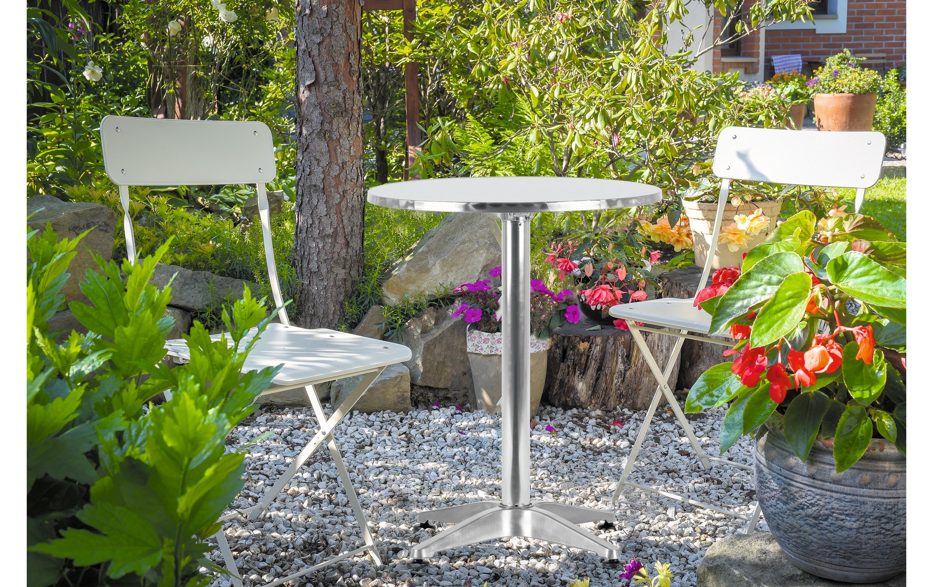 Bartisch klappbar, 115 x 60 cm, SilberRunder Stehtisch