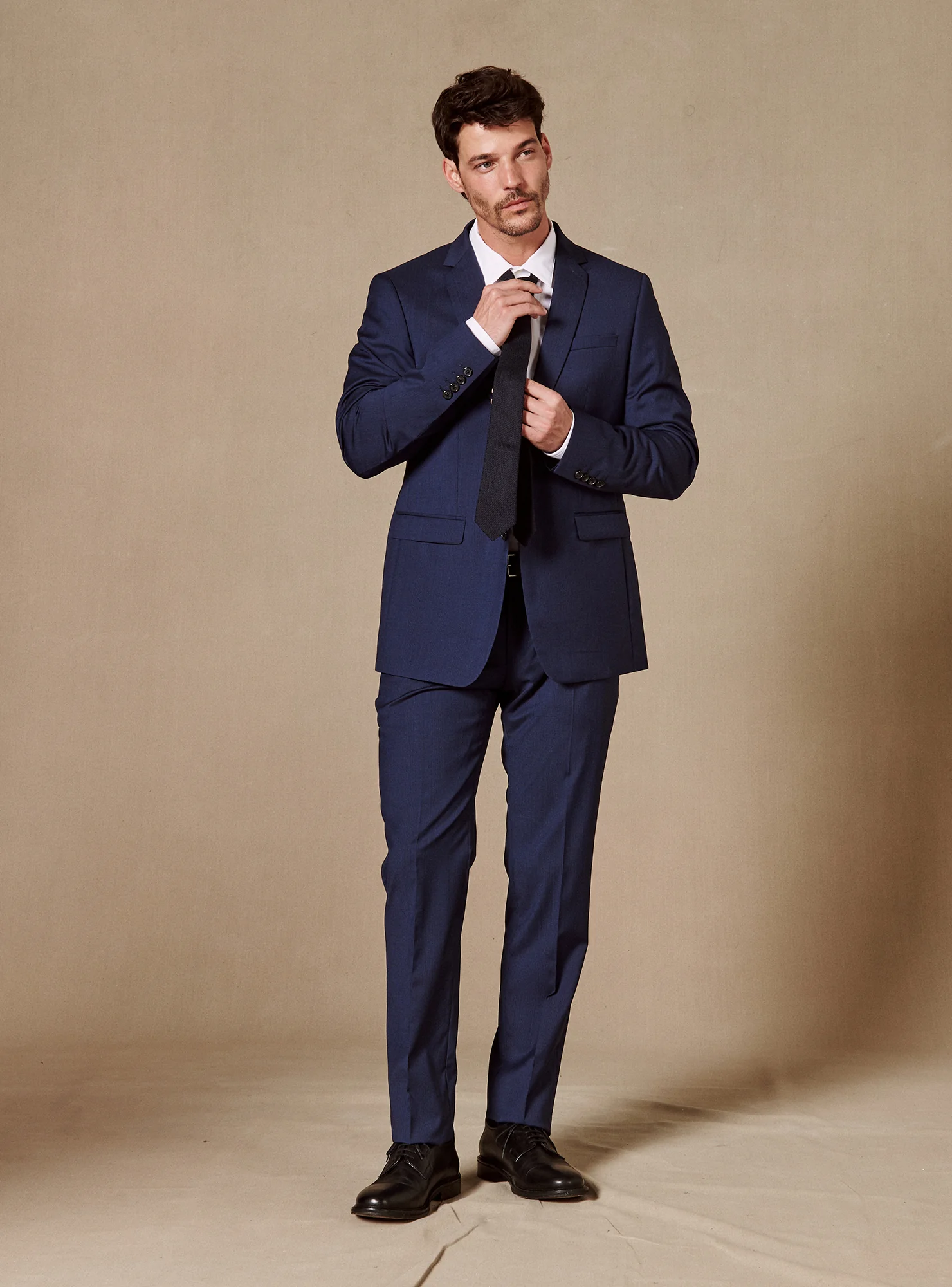 Pantalon de Costume en laine Gekko Navy