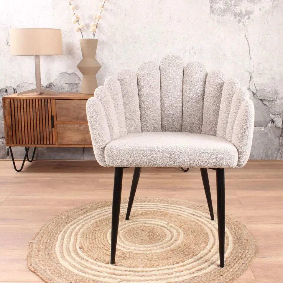 DS4U - Flower eetkamerstoel boucle beige