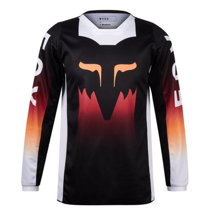 Maillot cross Fox YOUTH 180 - FLORA - Noir