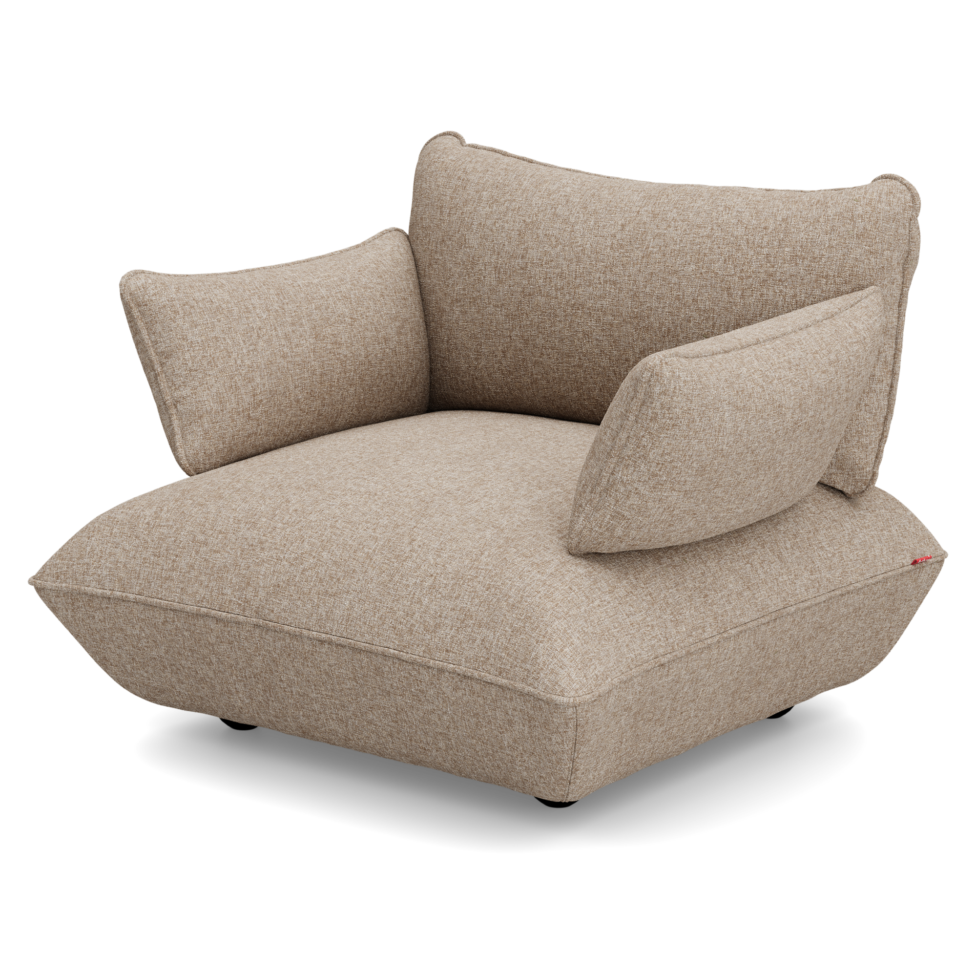 Fauteuil Sumo loveseat boucle recycled brown melange