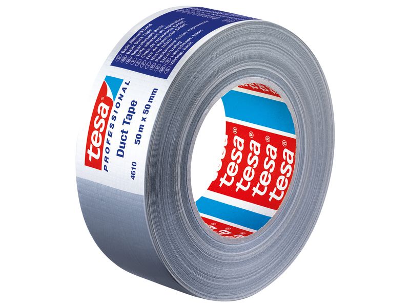 tesa Bürstenstreifen Professional 4610 Steinband Basic, Gra Basis-Gewebeband für vielfältige Anwendungen