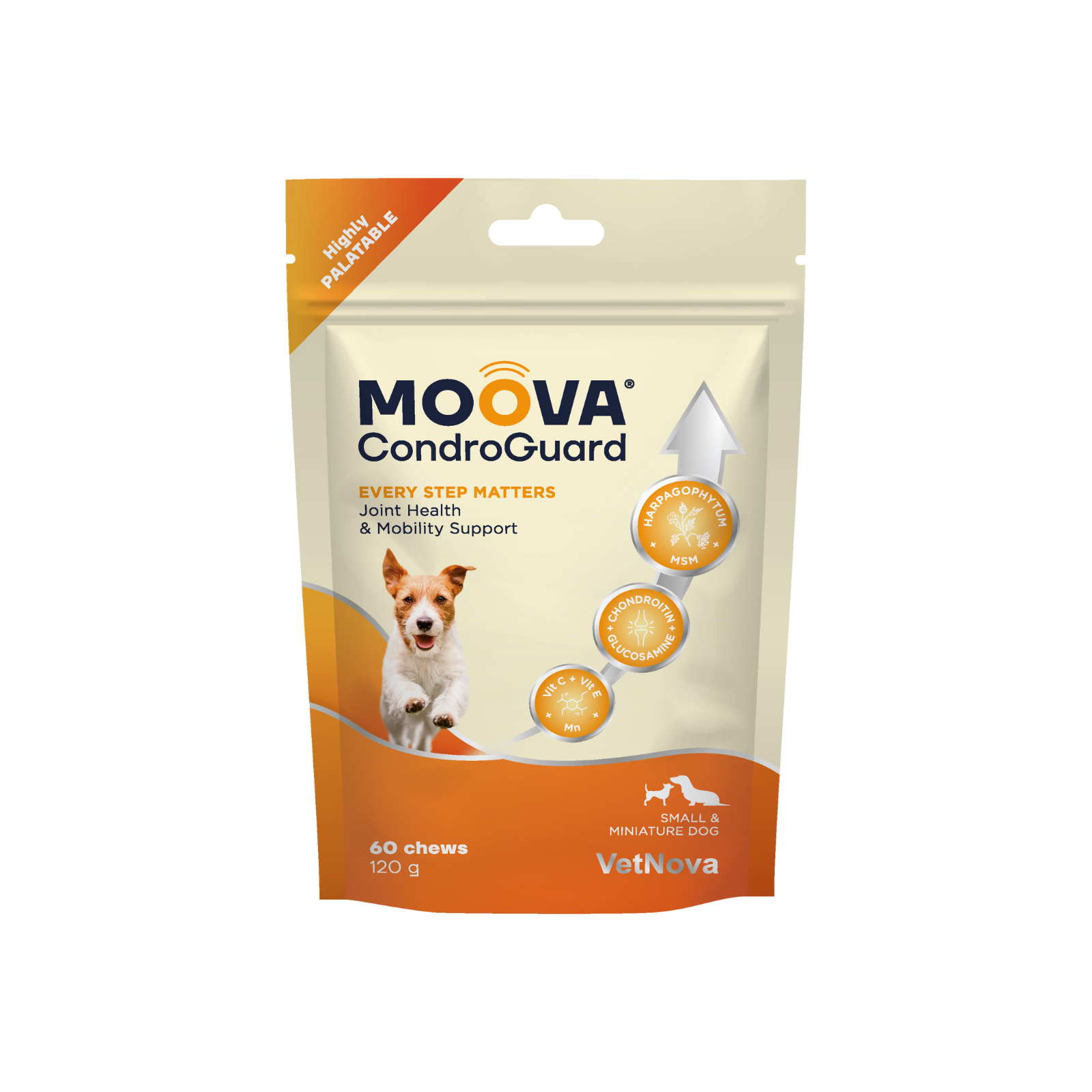 MOOVA® CondroGuard para cães de pequeno e miniatura - 60 comprimidos mastigáveis