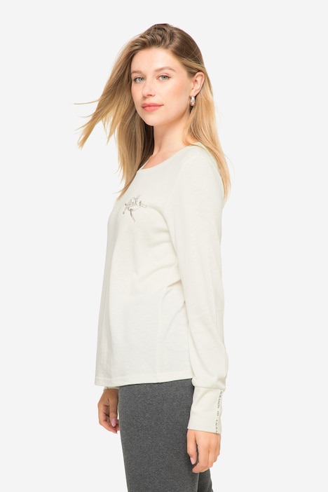 T-Shirt, Rundhals, Langarm, OEKO-TEX