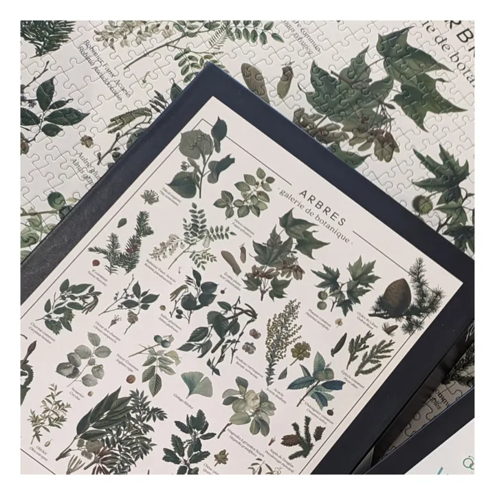 Les Jolies Planches Puzzle Arbres | Vert foncé