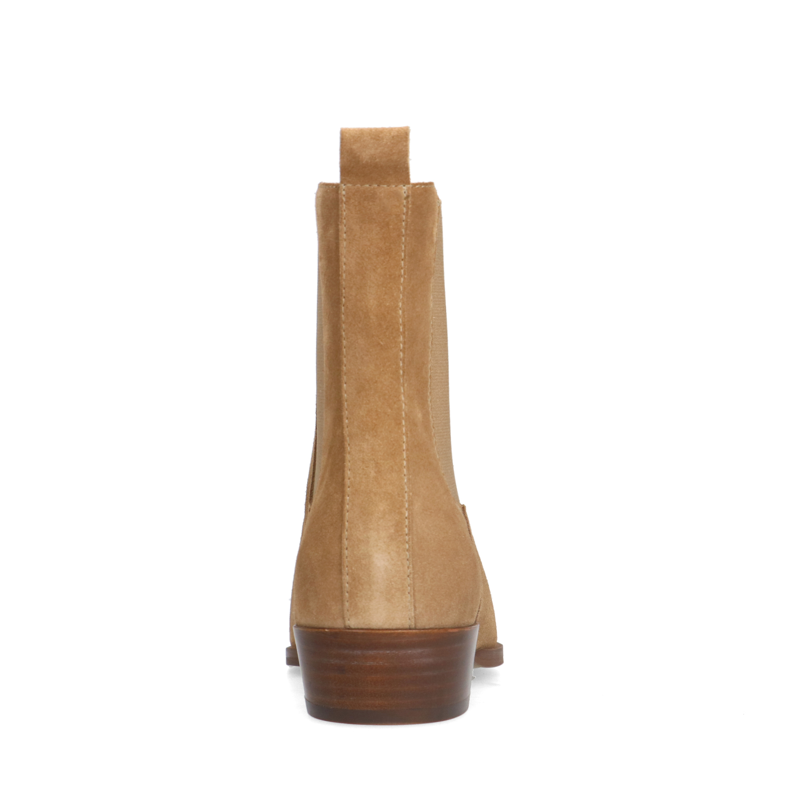 Beige suède chelsea boots