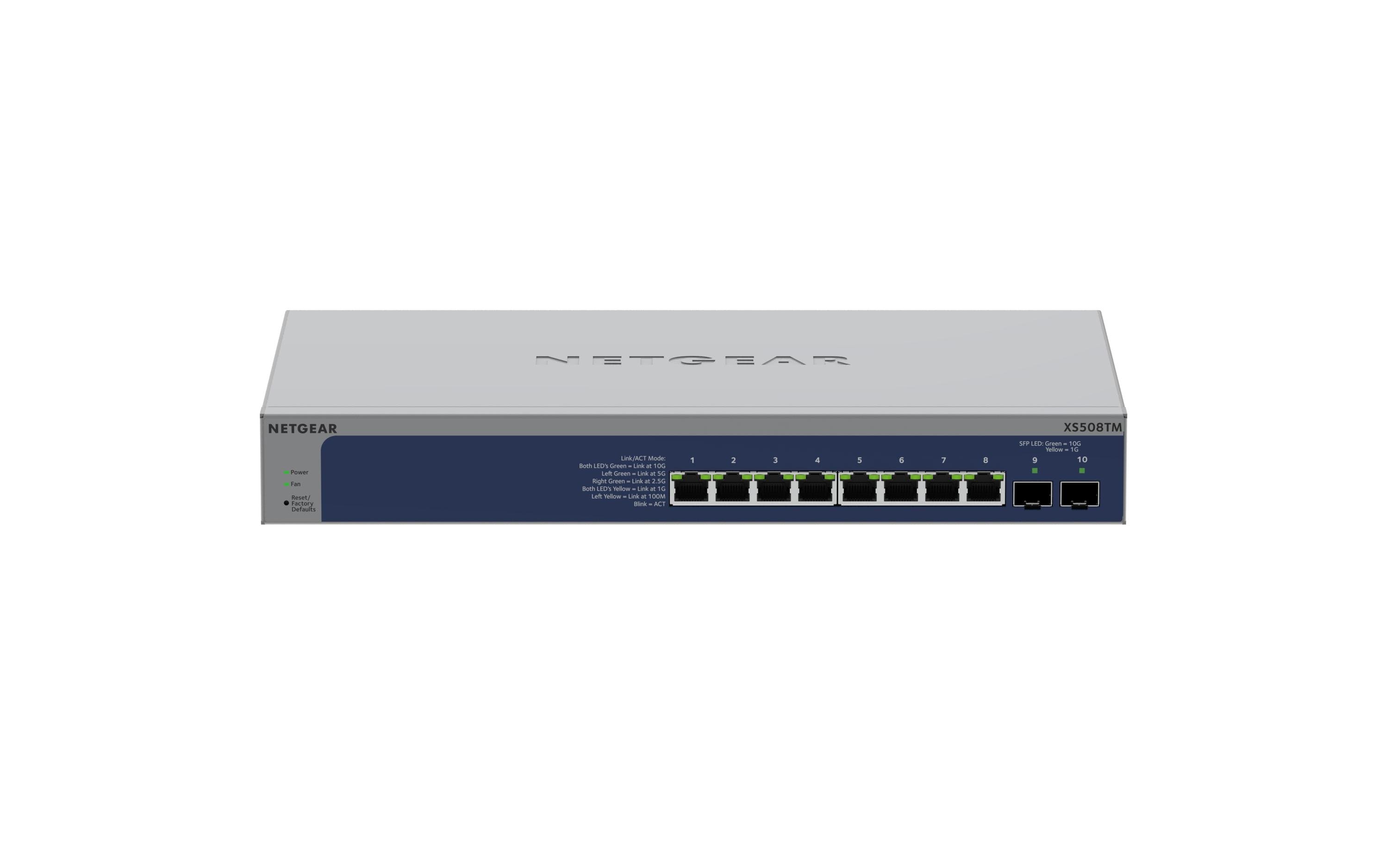 SFP+ Switch XS508TM 10 Port<br>High-Speed Netzwerkverbindung mit Cloud-Management für moderne Unternehmen