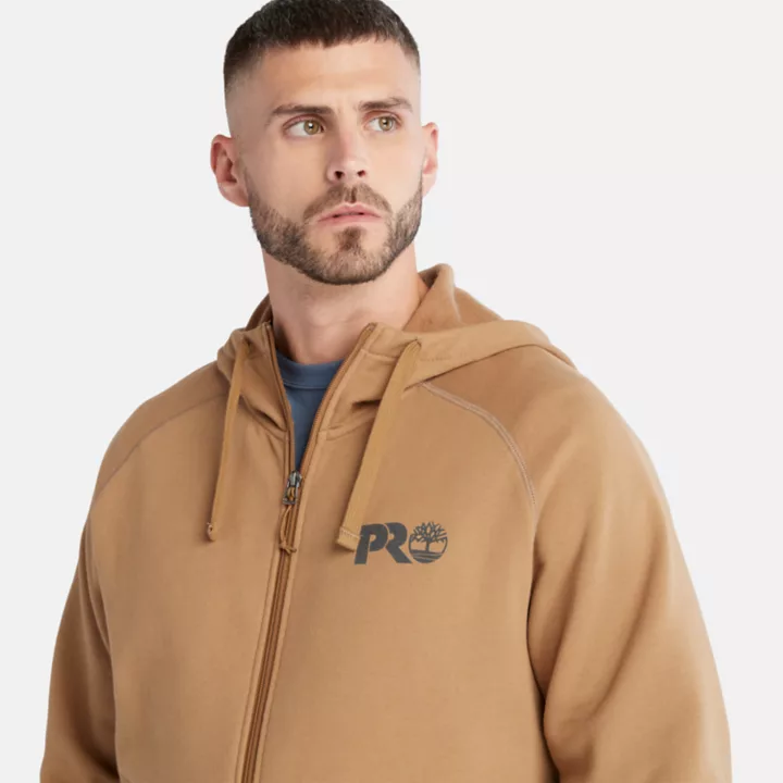 Moletom com capuz Timberland PRO Hood Honcho Sport para homens na cor amarela