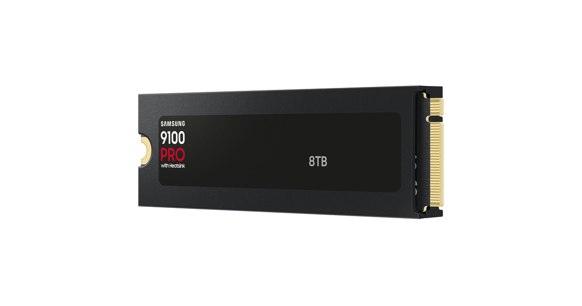 SAMSUNG9100 PRO Heatsink 8 TB SSD  (PCIe 5.0 x4, NVMe 2.0, M.2 2280)