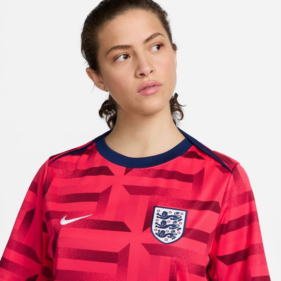 Angleterre T-shirt d'Entraînement Dri-FIT Academy Pro Avant-Match - Rouge foncé/Bleu/Blanc