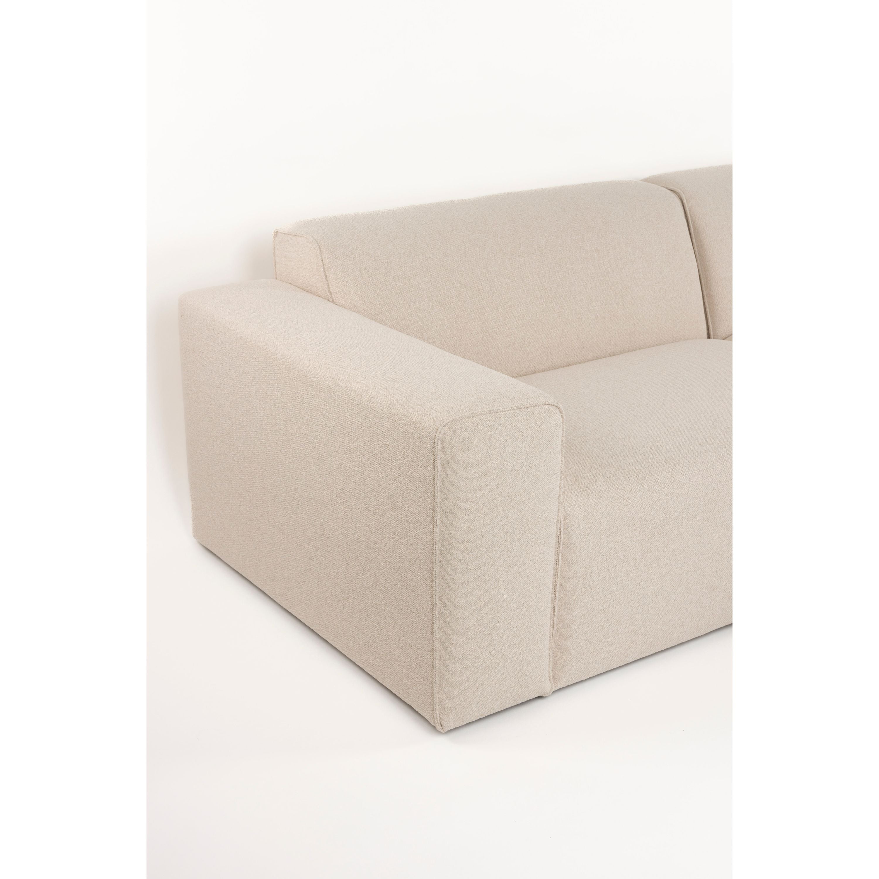 Zuiver Sofa Milka 4,5-zitsbank Chaise longue Rechts Zand - CrÃ¨me