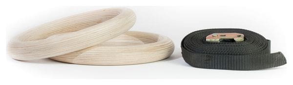 Anneaux en Bois avec strap Gorilla Grip Ring 32 mm (Paire)
