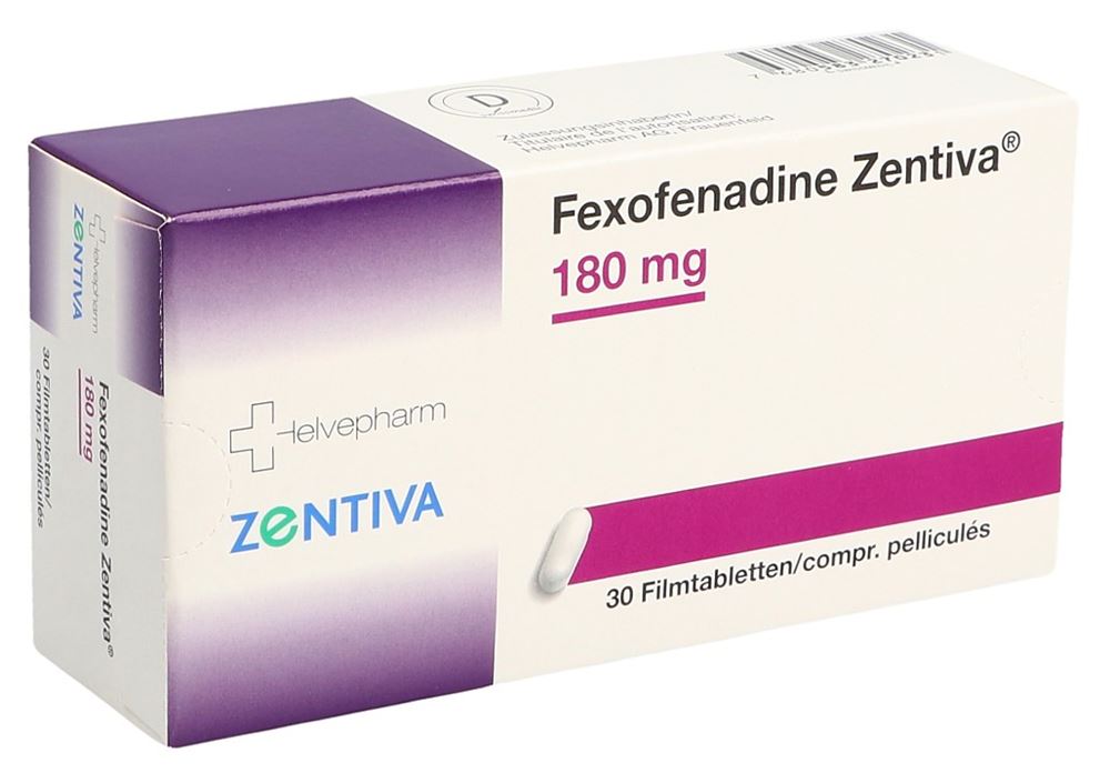 FEXOFENADINE Zentiva 180 mg<br>30 Stück, Blister, Filmtablette