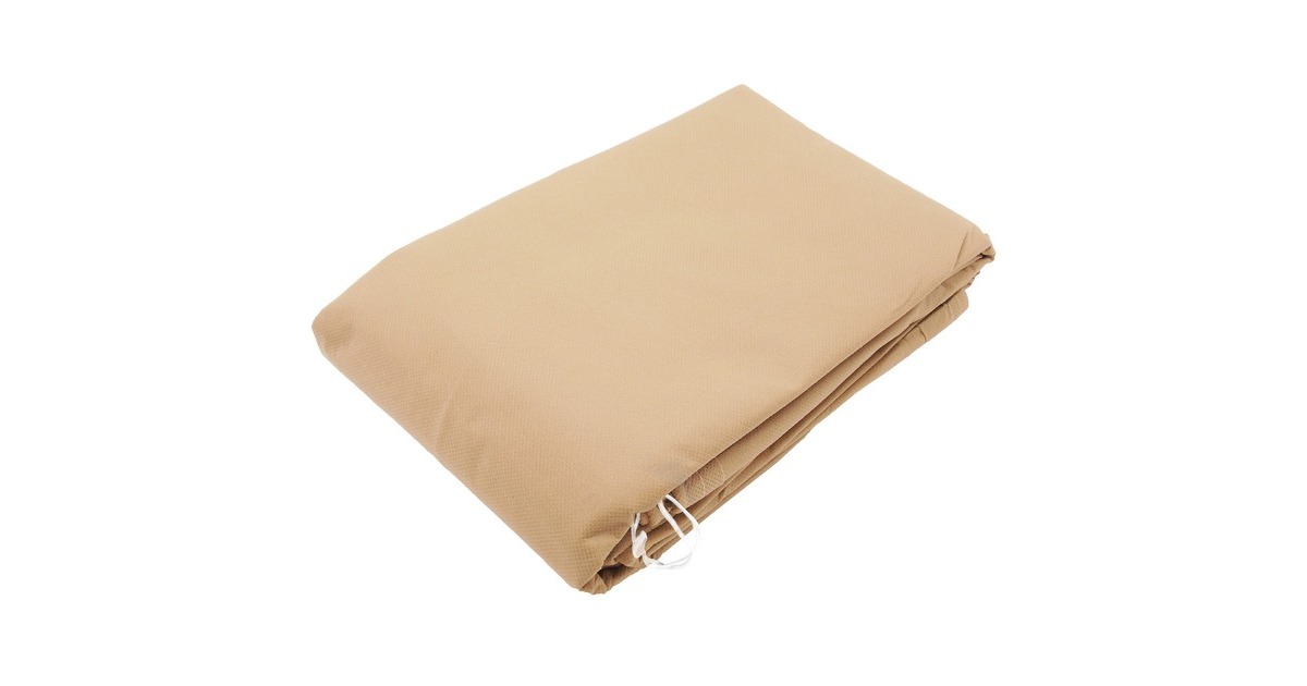NatureWinterafdekhoes met rits, 70 g/m² afdekking  (Beige, Ø 200 cm)