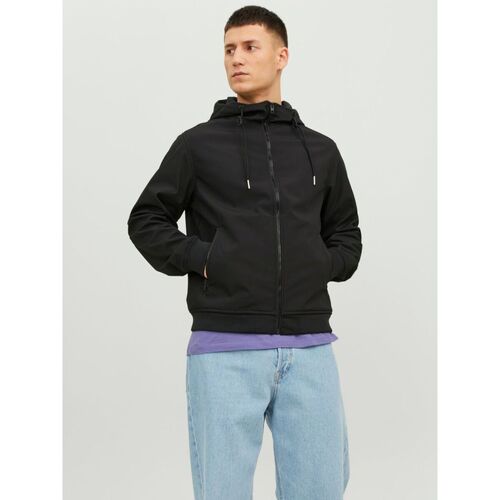 Jack & Jones - 12236300 SOFTSHELL-BLACK Negro