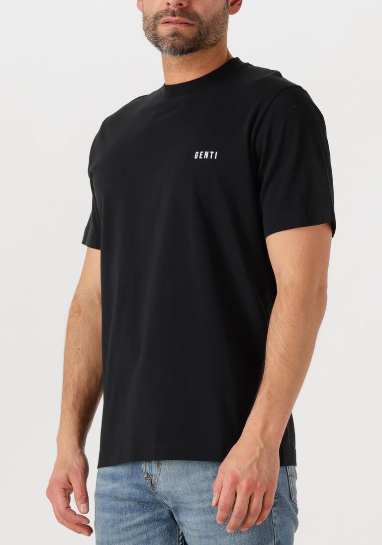 zwarte genti t-shirt t-shirt ss j2040-1223