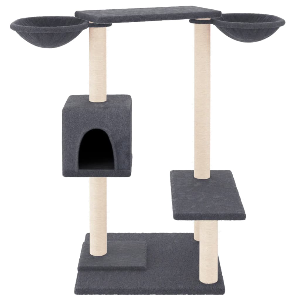 Arranhador para gatos vidaXL na cor cinza escuro, 82 cm