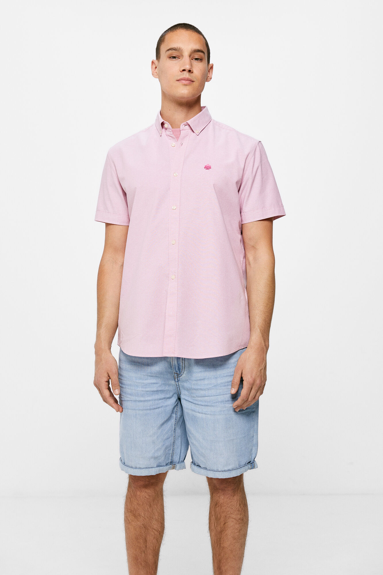 Camisa Pinpoint - roxa