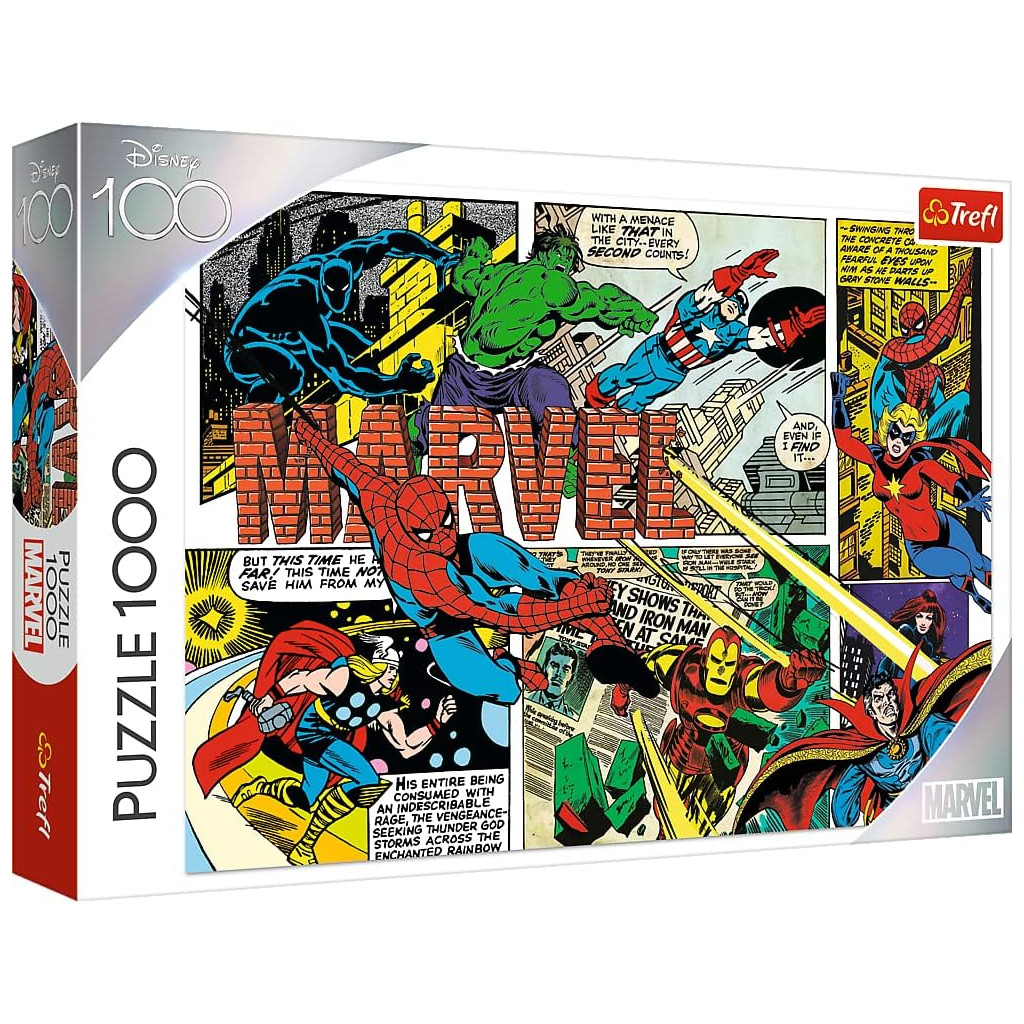 Puzzle   100 : Les Avengers Invaincus - 1000 pièces - Occasion
