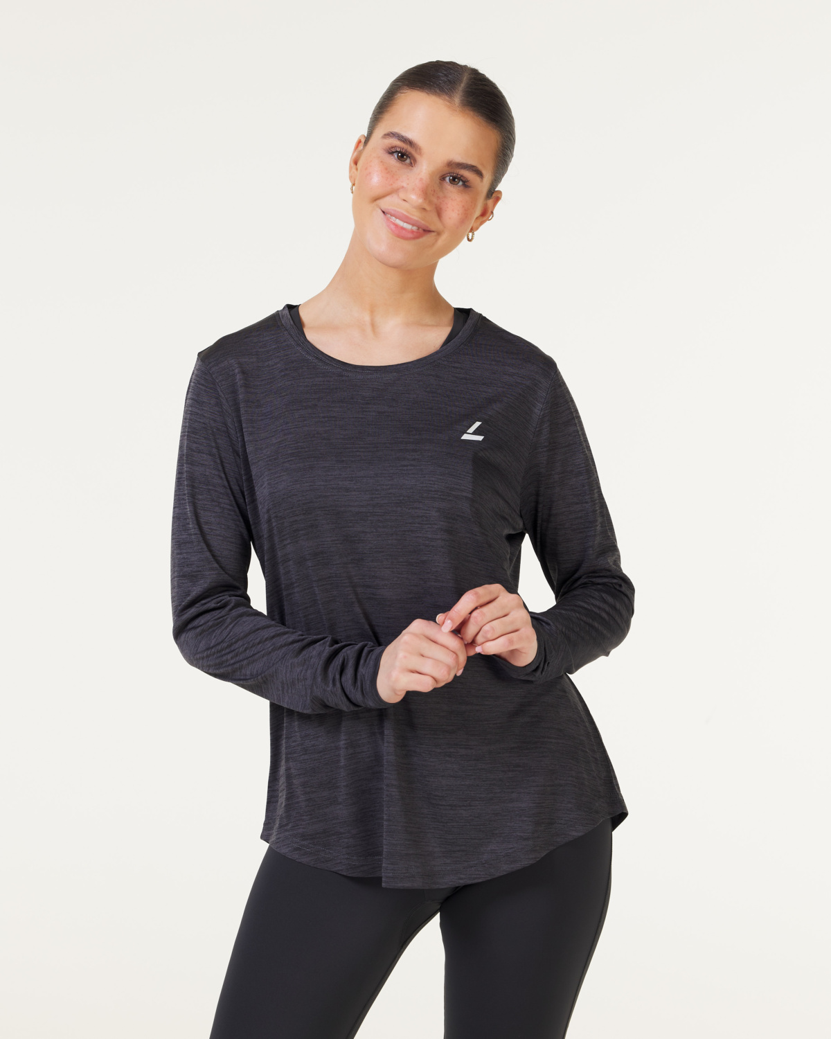 LEVITY Elemental Melange Long Sleeve Dark Grey Melange