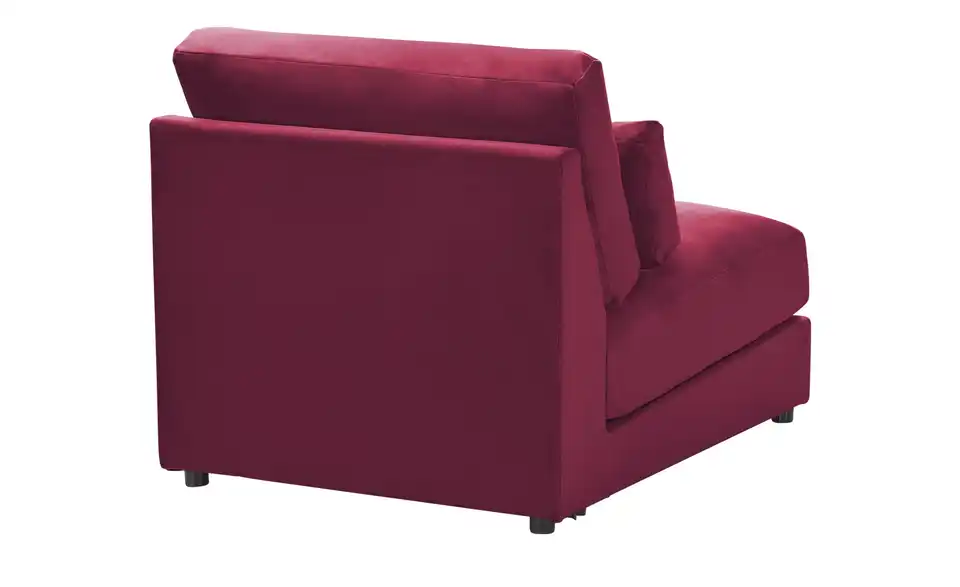 Element Branna Rot Samt 1-Sitzer