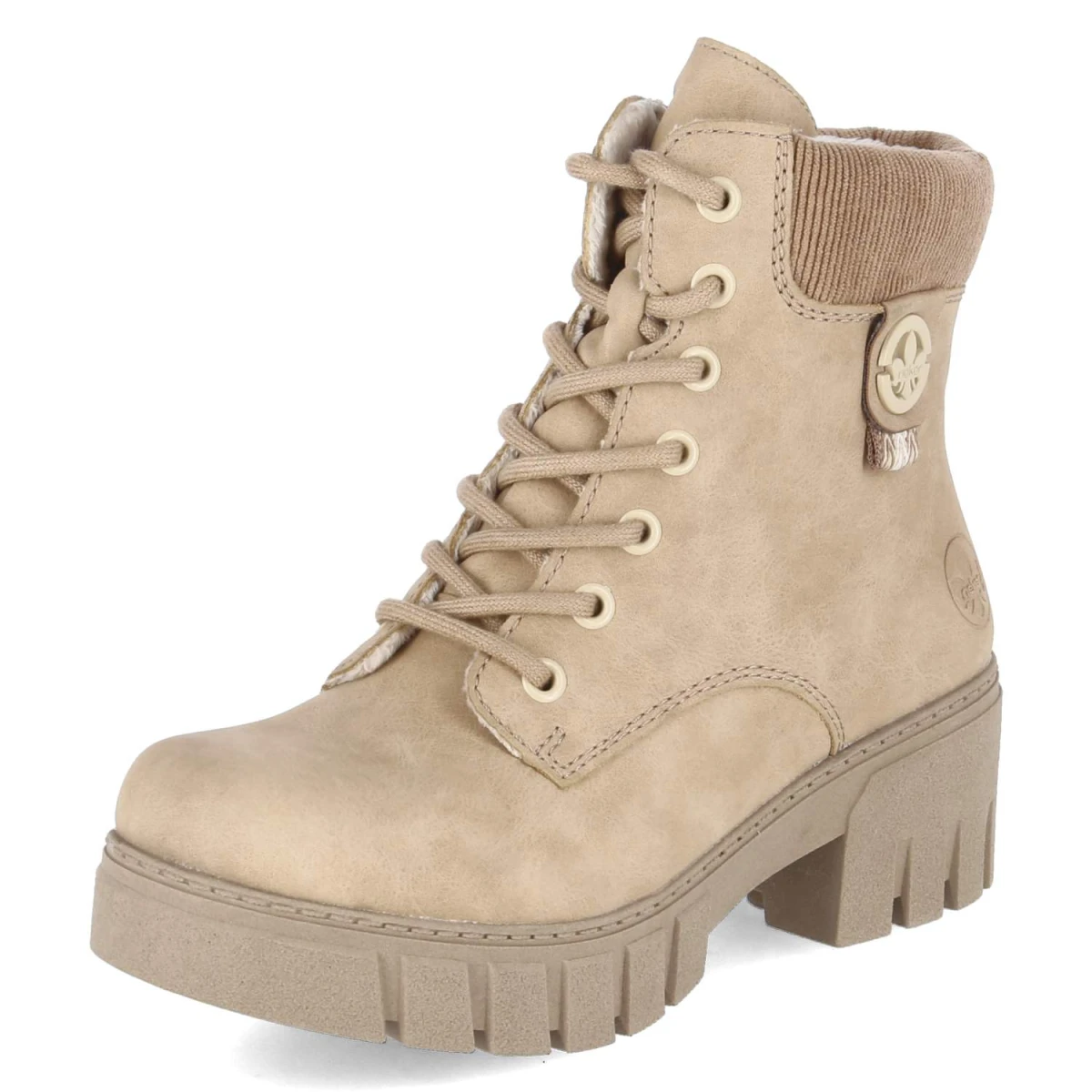 RiekerSchnürstiefeletten - BEIGE