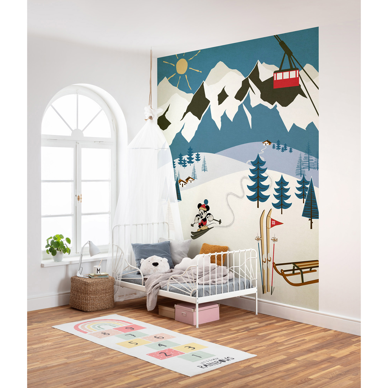 Vlies-Fototapete MICKEY ALPINE - bunt - 200x250 cm