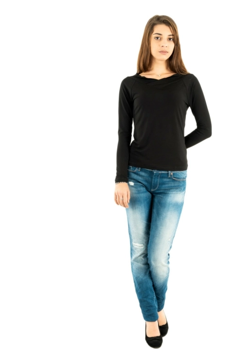 tee shirt manches longues ichi zenty 194008 black