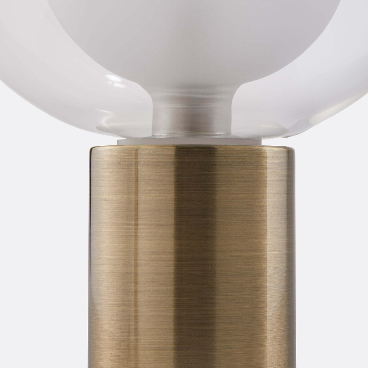 LA REDOUTE INTERIEURS<br>Luminária de latão, metal e vidro, Arvin