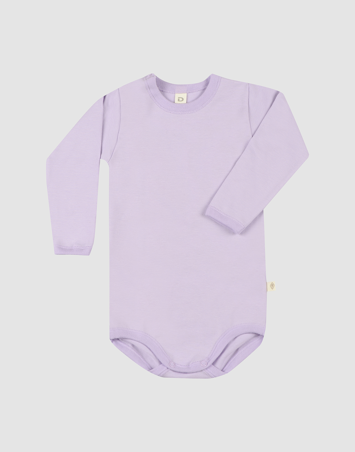 Romper met lange mouw van katoen voor baby's