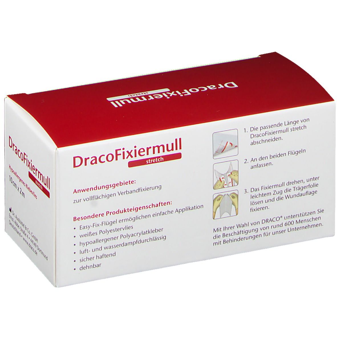 Draco® Fixiermull stretch 10 cm x 2 m