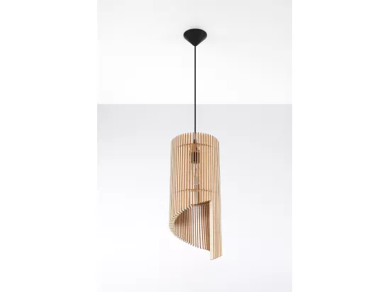 Sollux ALEXIA Lampe à Suspension Wire Frame Bois Naturel E27
