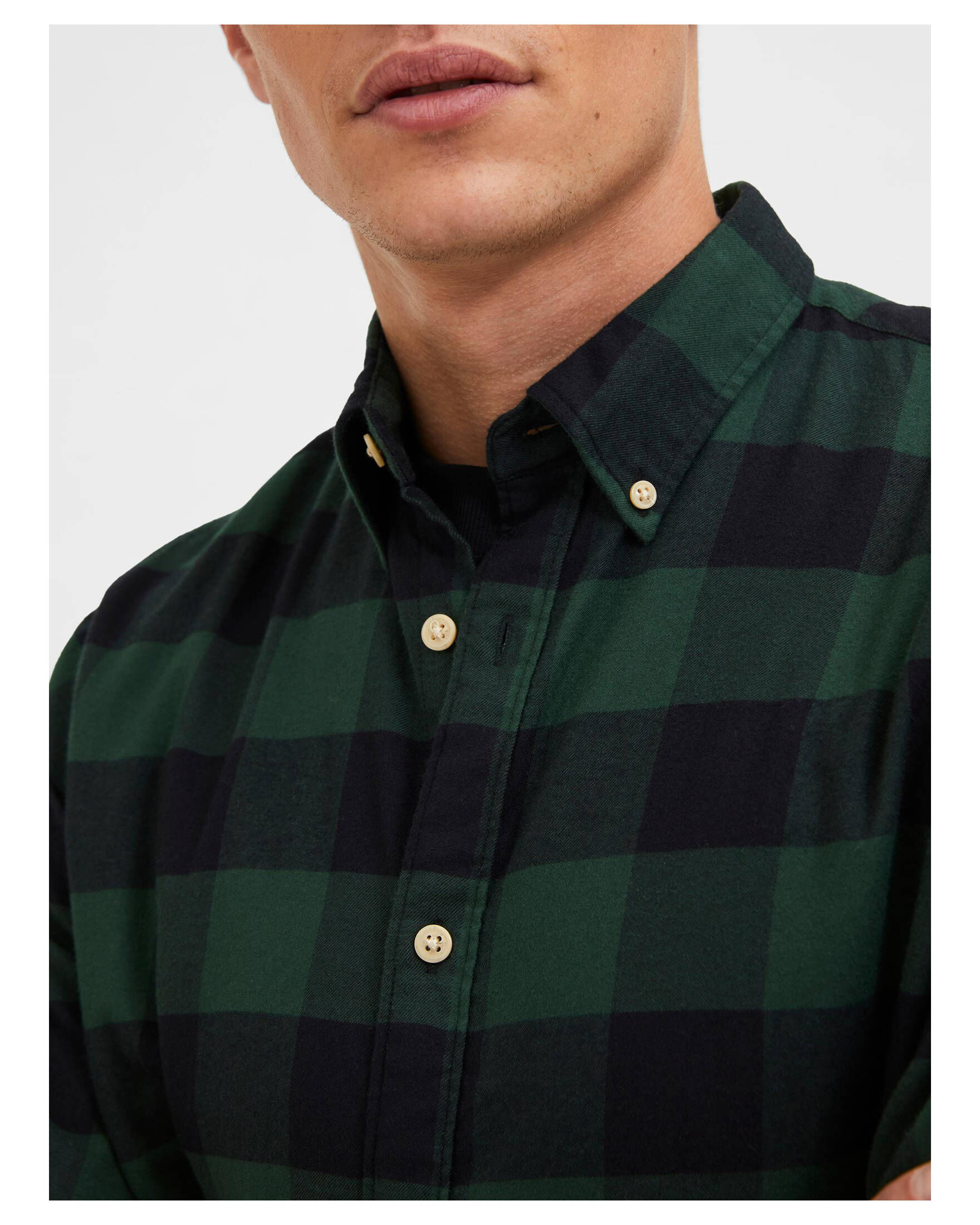 Selected Homme| Herren Flanellhemd SLHSLIMFLANNEL SHIRT Slim Fit Langarm