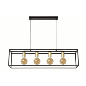 Lucide hanglamp Ruben zwart 92x22 cm (lxb)