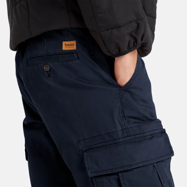 Calças cargo Core Twill para homem na cor azul marinho
