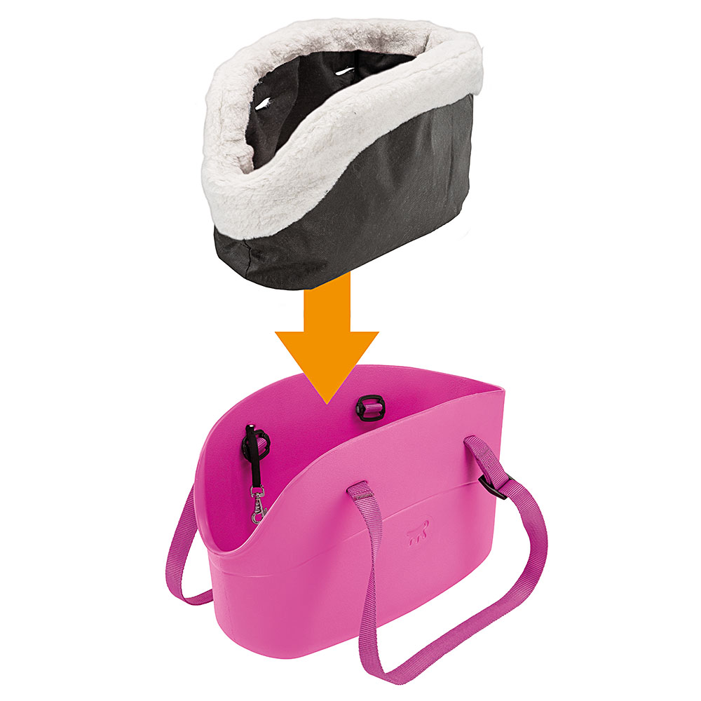 Revêtement chaud cover pour sac with-me ferplast extérieur peluche 2 couleurs