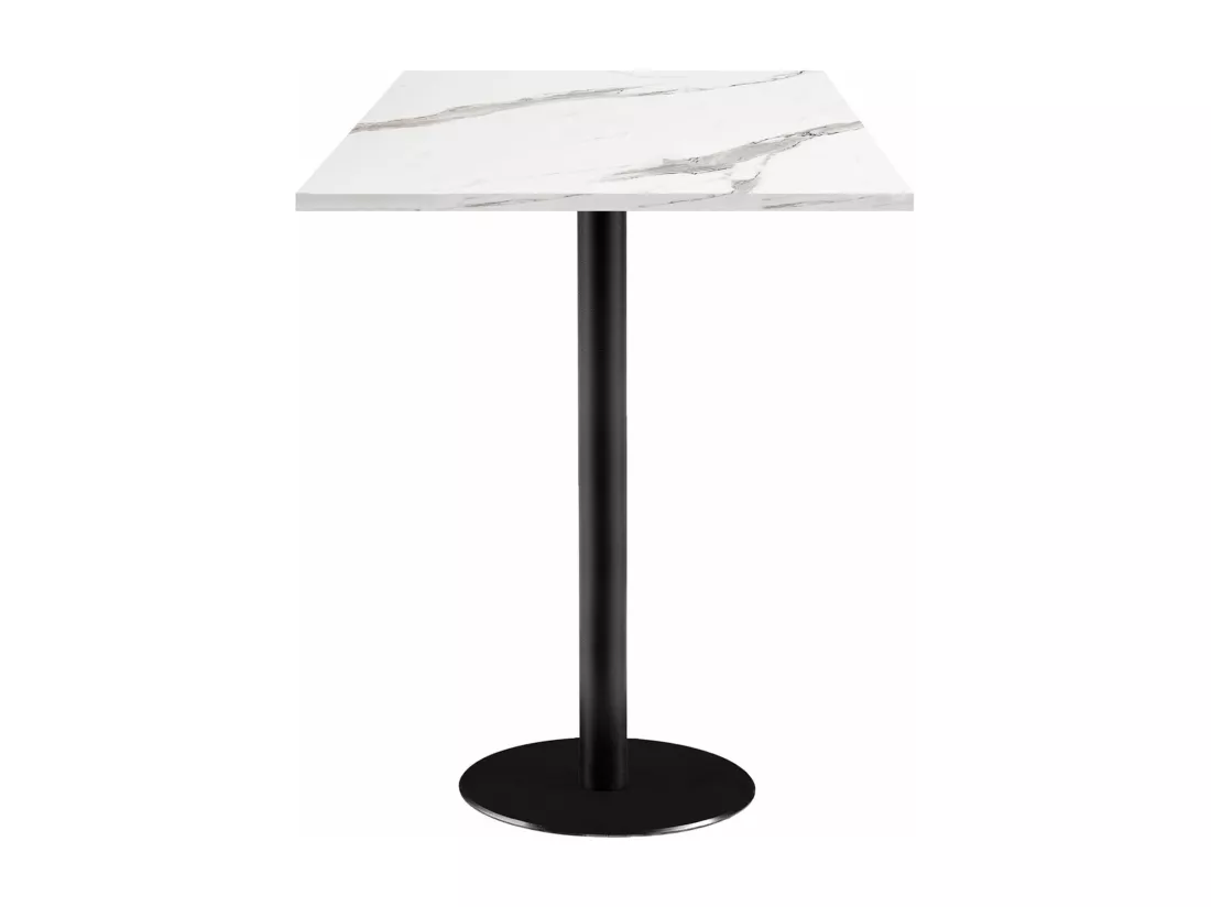 Mange-debout 60 x 60 cm - modèle Rome marbre blanc
